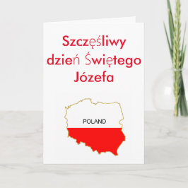 Szczęśliwy dzień Świętego Józefa Feestdagen Kaart