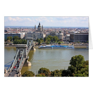 Szechenyi Chain Bridge, Boedapest, Hongarije