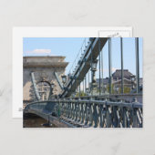 Szechenyi Chain Bridge, Boedapest, Hongarije Briefkaart (Voorkant / Achterkant)