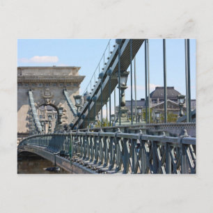 Szechenyi Chain Bridge, Boedapest, Hongarije Briefkaart