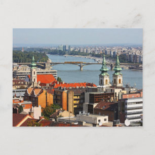 Szechenyi Chain Bridge, Boedapest, Hongarije Briefkaart