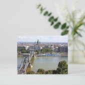 Szechenyi Chain Bridge, Boedapest, Hongarije Briefkaart (Staand voorkant)