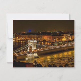 Szechenyi Chain Bridge, Boedapest, Hongarije Kaart
