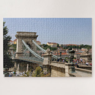 Széchenyi Chain Bridge, Boedapest, Hongarije Legpuzzel