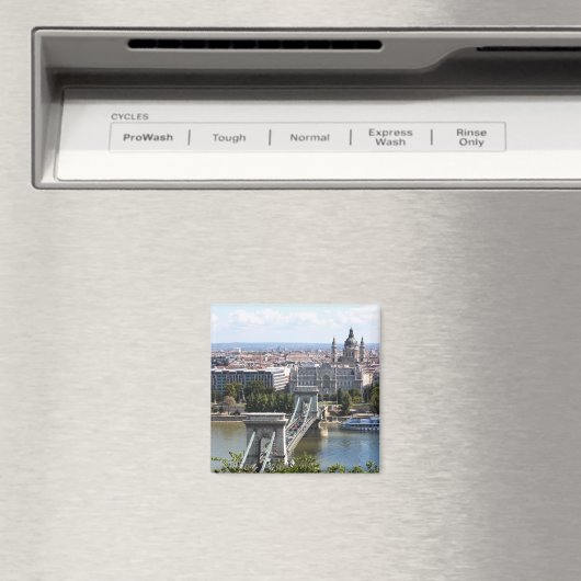 Szechenyi Chain Bridge, Boedapest, Hongarije Magneet (Insitu (Vaatwasser))