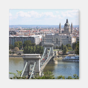 Szechenyi Chain Bridge, Boedapest, Hongarije Magneet