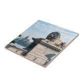 Szechenyi Chain Bridge en parlement van Boedapest Tegeltje (Zijkant)