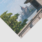 Szechenyi Chain Bridge en parlement van Boedapest Tissuepapier (Detail)