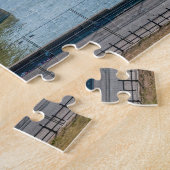 Szechenyi chain Bridge in Boedapest, Hongarije Legpuzzel (Zijkant)