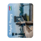 Szechenyi chain Bridge in Boedapest, Hongarije Magneet (Verticaal)