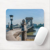 Szechenyi chain Bridge in Boedapest, Hongarije Muismat (Met muis)