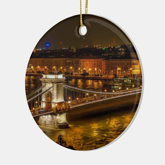 Szechenyi chain bridge keramisch ornament (Links)