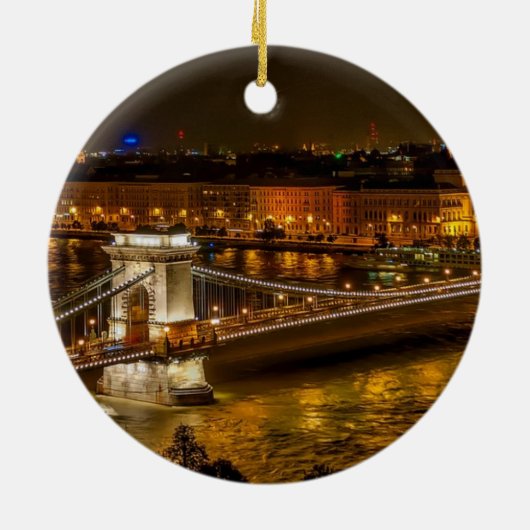 Szechenyi chain bridge keramisch ornament (Achterkant)