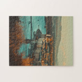 Széchenyi Chain Bridge Landschap Boedapest Hongari Legpuzzel (Horizontaal)