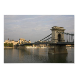Szechenyi lanchid Szechenyi Kettingbrug), 2 Foto Afdruk