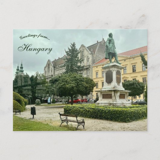 Széchenyi Square in Sopron Hungary Briefkaart (Voorkant)
