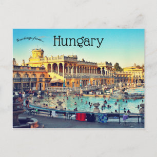 Szechenyi Thermal Spa Baths Budapest Hongarije Briefkaart