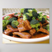 Szechwan Beef Broccoli Food Dinner Poster (Voorkant)