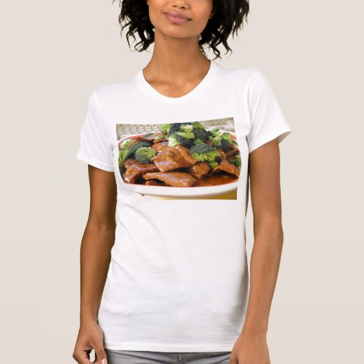 Szechwan Beef Broccoli Food Dinner T-shirt (Voorkant)