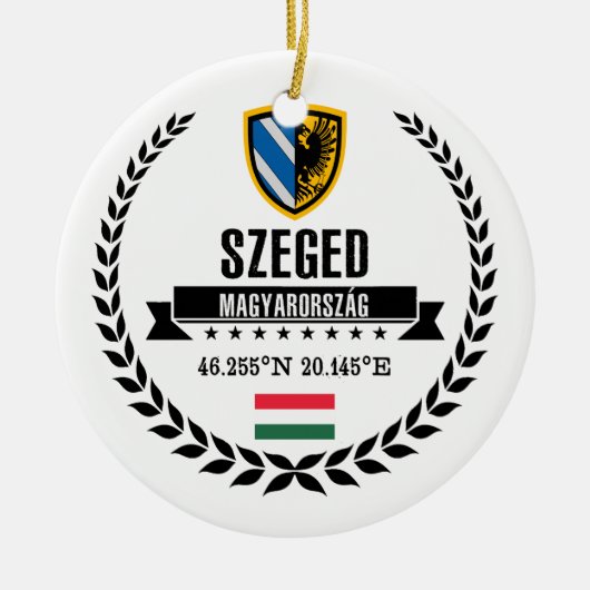 Szeged Keramisch Ornament (Voorkant)
