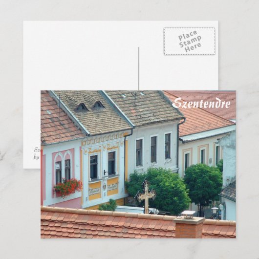 Szentendre - Hoofdplein Briefkaart (Voorkant / Achterkant)