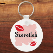 Szeretlek - Hongaars Ik hou van je Sleutelhanger (Voorkant)