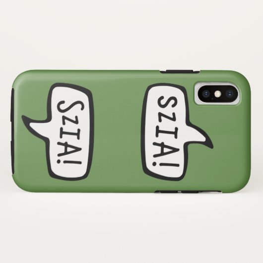 SZIA! Toespraak Hongaarse taalversie Case-Mate iPhone Case (Achterkant (horizontaal))