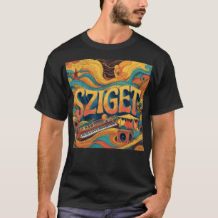 Sziget Festival Retro Muziek T-shirt