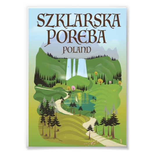 Szklarska Poreba ‎ Poolse reisposter Foto Afdruk (Voorkant)