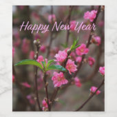 Tết Gelukkig Nieuwjaar Xuan op Ty Snake 2025 Wijn Etiket (Enkel label)