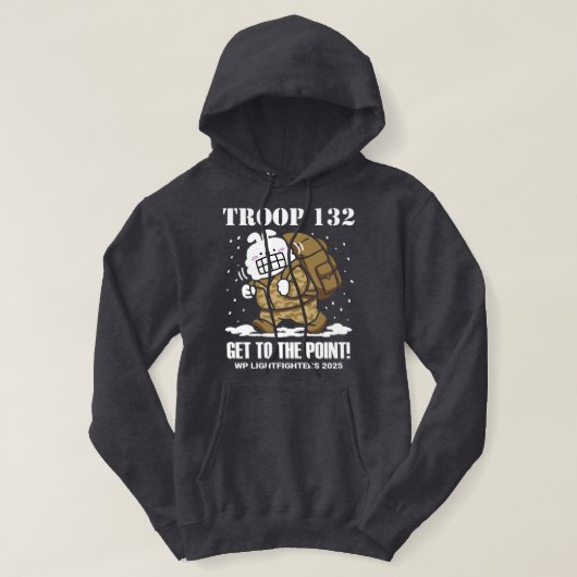 T132 - KOM TOT HET PUNT! Hoodie (Design voorkant)