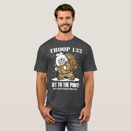 T132 - KOM TOT HET PUNT! T-shirt [v2] (Voorkant volledig)