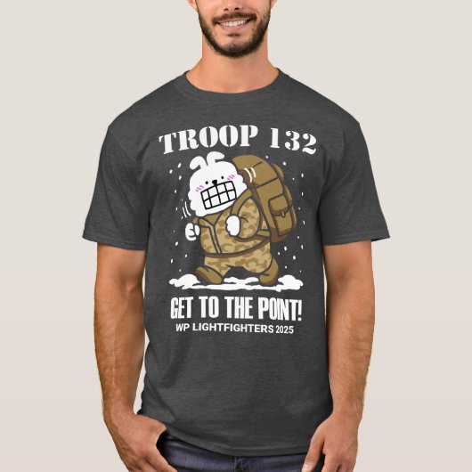 T132 - KOM TOT HET PUNT! T-shirt [v2] (Voorkant)