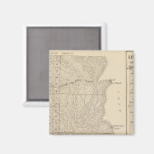 T1417S R3235E Tulare County Section Map Magneet (Voorkant / Achterkant)