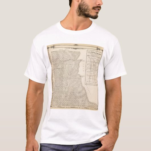 T1417S R3235E Tulare County Section Map T-shirt (Voorkant)