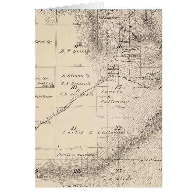 T15S R25E Tulare County Section Map (Voorkant)