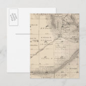 T15S R25E Tulare County Section Map Briefkaart (Voorkant / Achterkant)