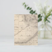 T15S R25E Tulare County Section Map Briefkaart (Staand voorkant)