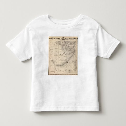 T15S R25E Tulare County Section Map Kinder Shirts (Voorkant)