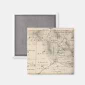 T15S R25E Tulare County Section Map Magneet (Voorkant / Achterkant)