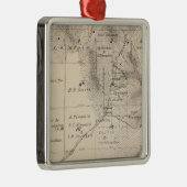 T15S R25E Tulare County Section Map Metalen Ornament (Rechts)