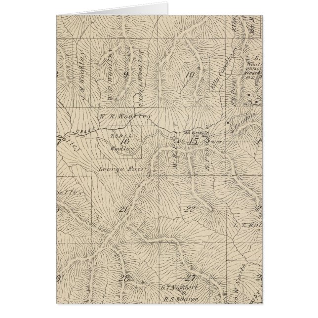T15S R27E Tulare County Section Map (Voorkant)