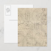T15S R27E Tulare County Section Map Briefkaart (Voorkant / Achterkant)