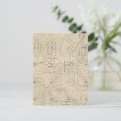 T15S R27E Tulare County Section Map Briefkaart (Staand voorkant)