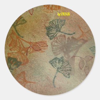 T1608-ggko goud ronde sticker