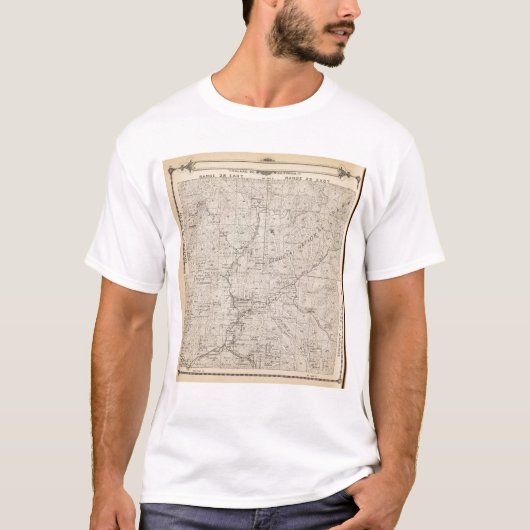 T1617S R2829E Tulare County Section Map T-shirt (Voorkant)