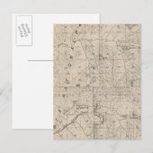 T1617S R3031E Tulare County Section Map Briefkaart (Voorkant / Achterkant)