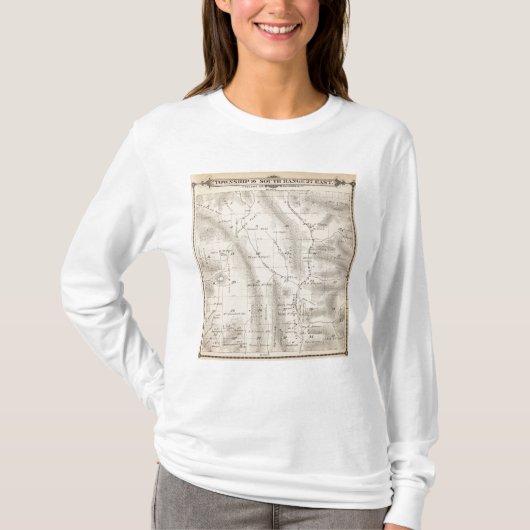 T16S R27E Tulare County Section Map T-shirt (Voorkant)