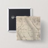 T16S R27E Tulare County Section Map Vierkante Button 5,1 Cm (Voorkant /achterkant)