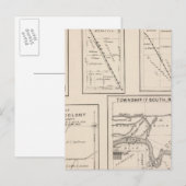 T17S R21E Tulare County Section Map Briefkaart (Voorkant / Achterkant)
